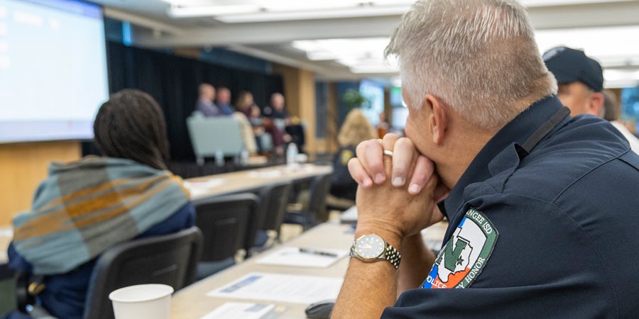 Group photo from school-based law enforcement summit