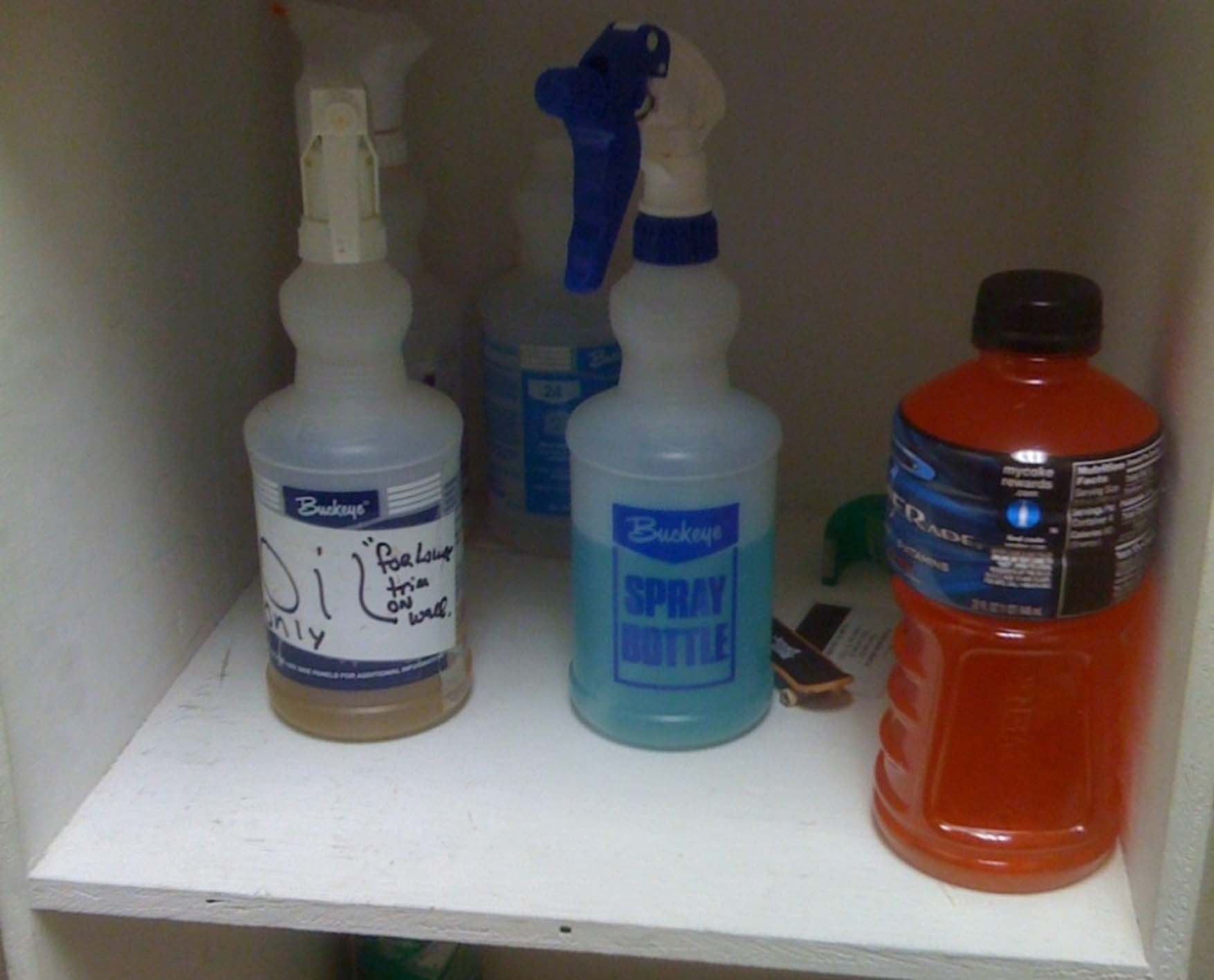 Chemicals and a sports drink