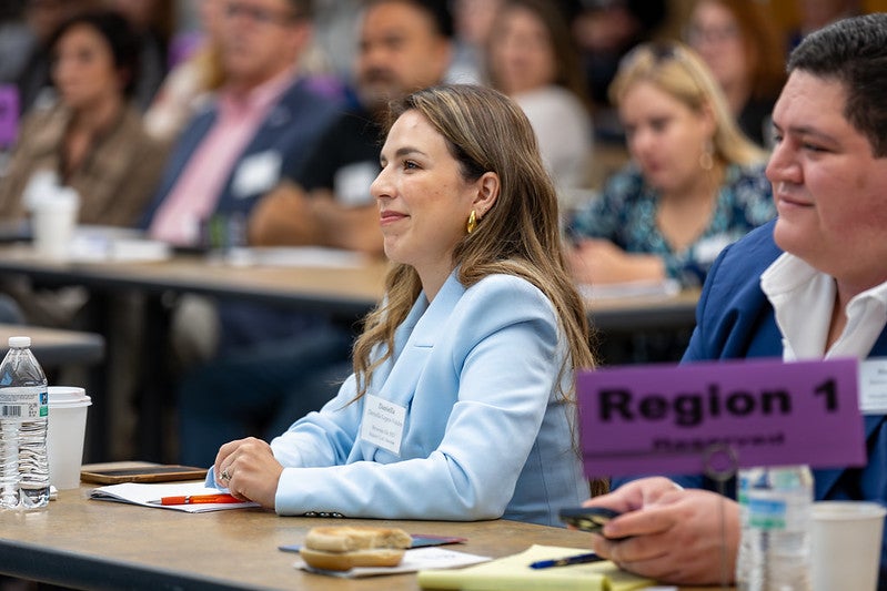 photo of Brownsville ISD trustee Daniella Lopez-Valdez at LAC April 2024