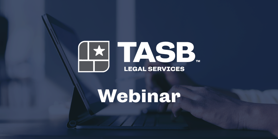 TASB Legal Services Webinar Logo