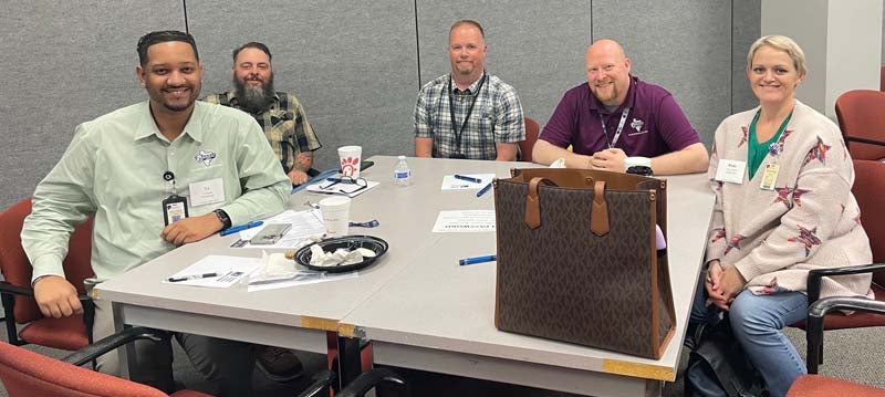 Representing the Pearland ISD Transportation team were TJ Aldridge, Transportation Operations Manager; Glenn Henry, Shop Foreman; Matt Cline, Director of Maintenance and Operations; Keith Kaup, Director of Transportation; and Nikki Patterson, Safety and Training Supervisor.