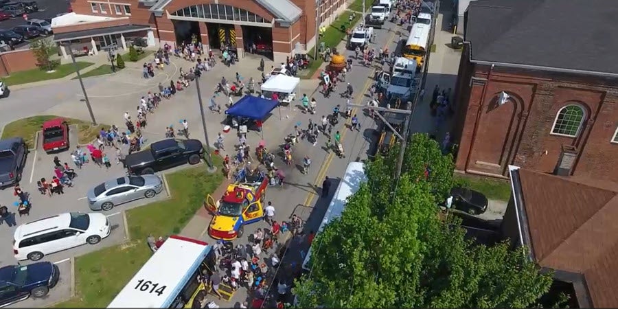 Public event downtown