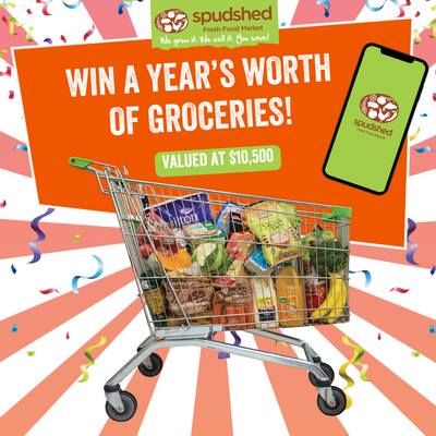 Win a Year's worth of groceries at Spudshed