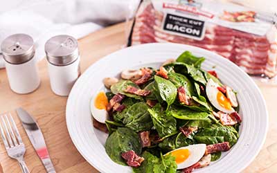 Spinach Salad with Bacon Dressing | Farmer John