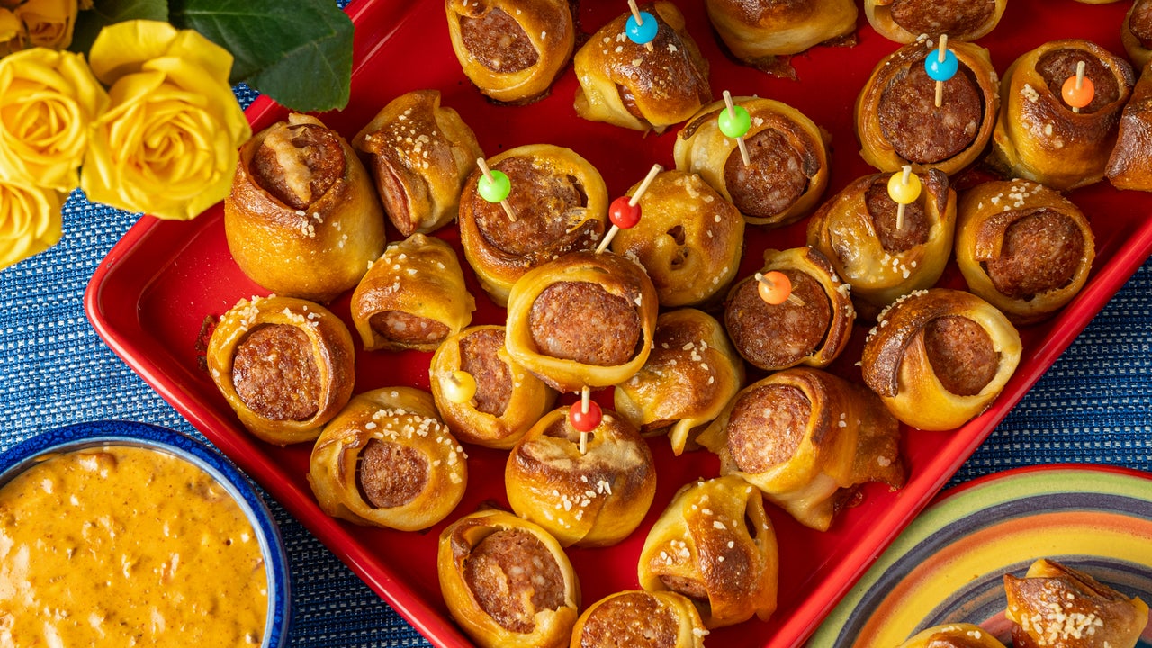 Smoked Sausage Pretzel Bites with Spicy Cheese Dip | Farmer John