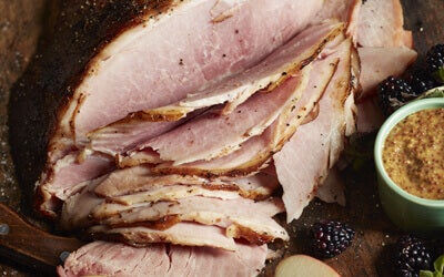 Jamón Con Glaseado De Mostaza Y Manzana