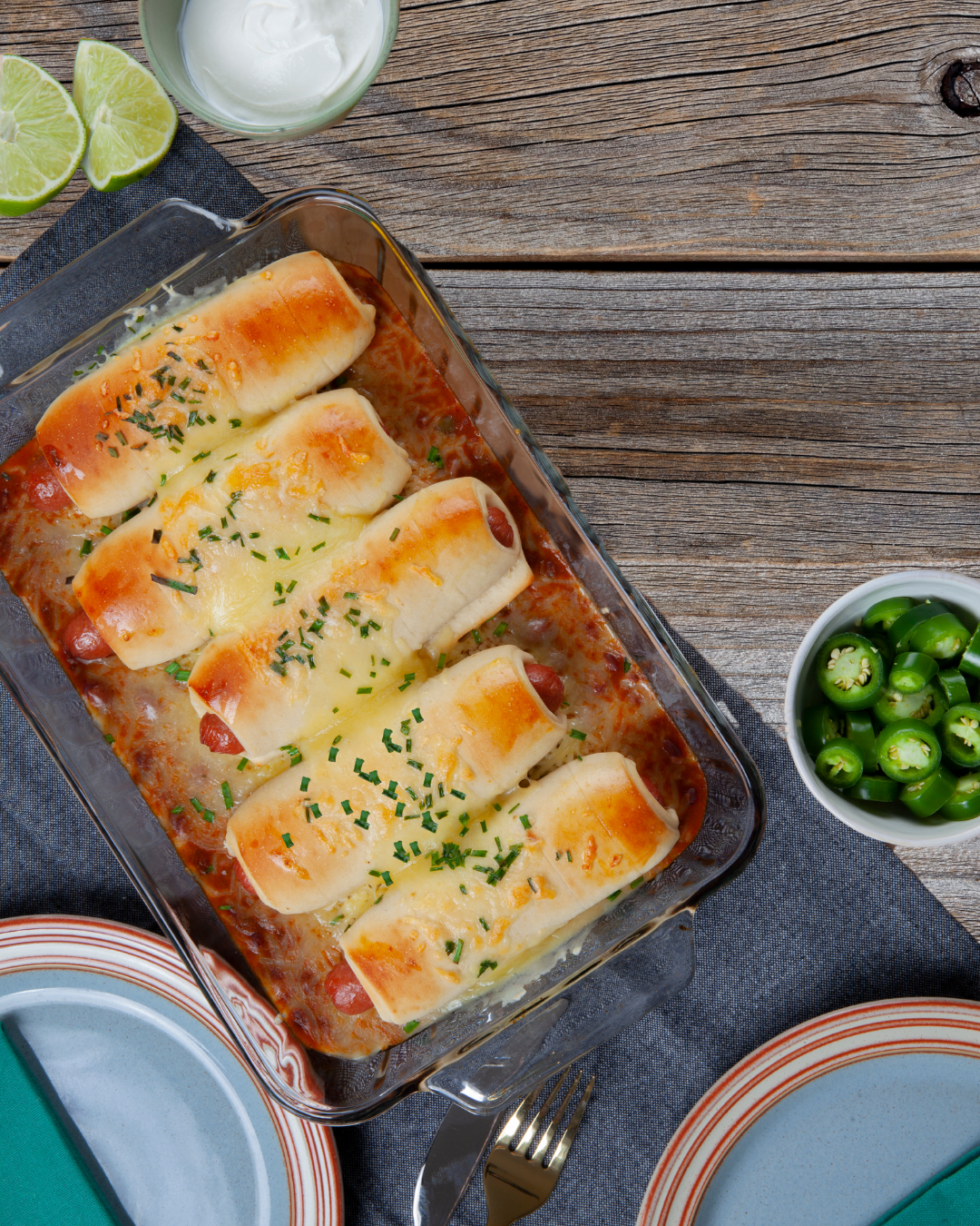 Chili Cheese Dog Casserole