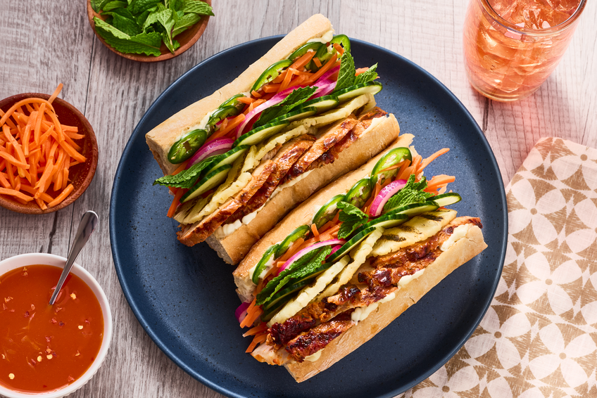 Pork Banh Mi Sandwiches