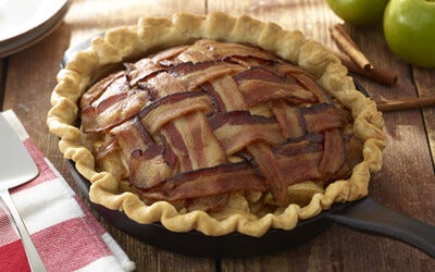Bacon Apple Lattice Pie