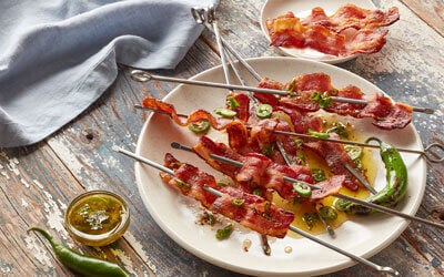 Brochetas De Tocino