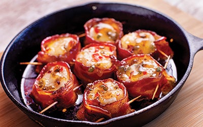 Sweet and Spicy Bacon Wrapped Scallops