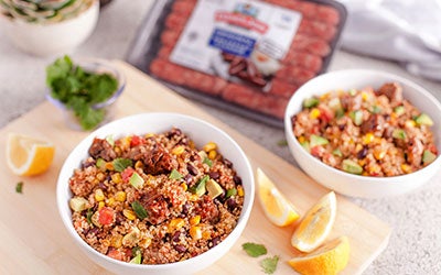 Spicy Sausage Mexican Quinoa
