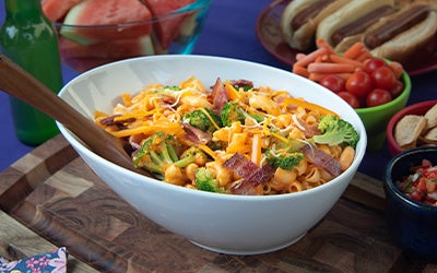 Bacon, Broccoli & Pimiento Macaroni Salad