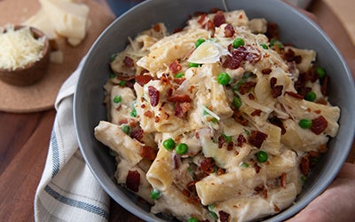 Bacon Rigatoni In Cream Sauce 