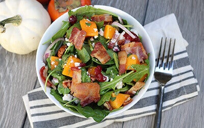 Butternut Squash & Bacon Salad