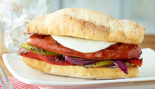 Philly Cheese Sausage Sandwich | Farmer John