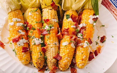 Bacon Topped Cheddar Ranch Corn | Farmer John