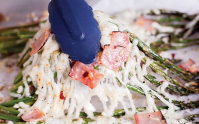 Ham and Cheese Asparagus Bake
