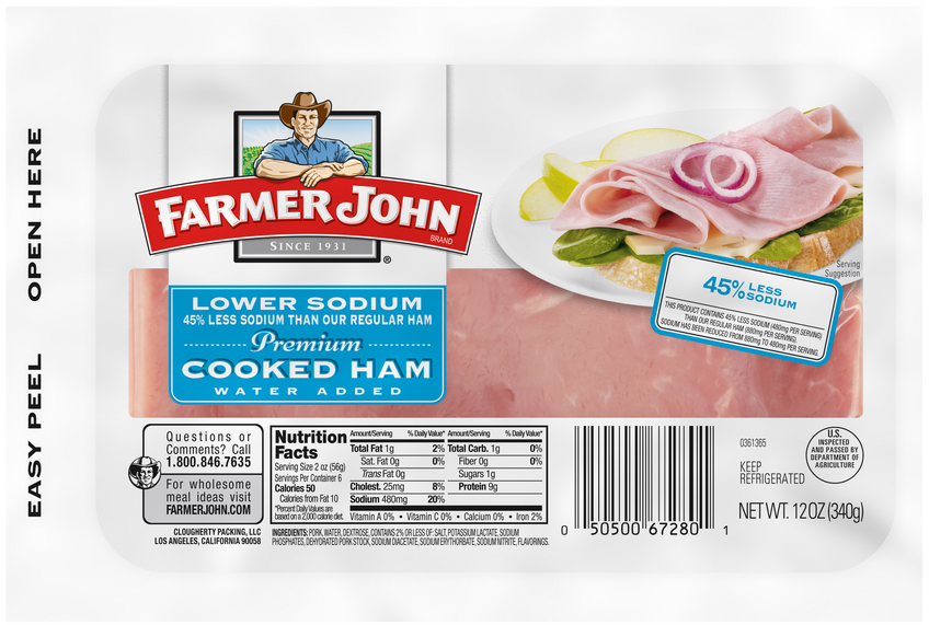 Jamón Cocido Premium Bajo En Sodio 12oz.