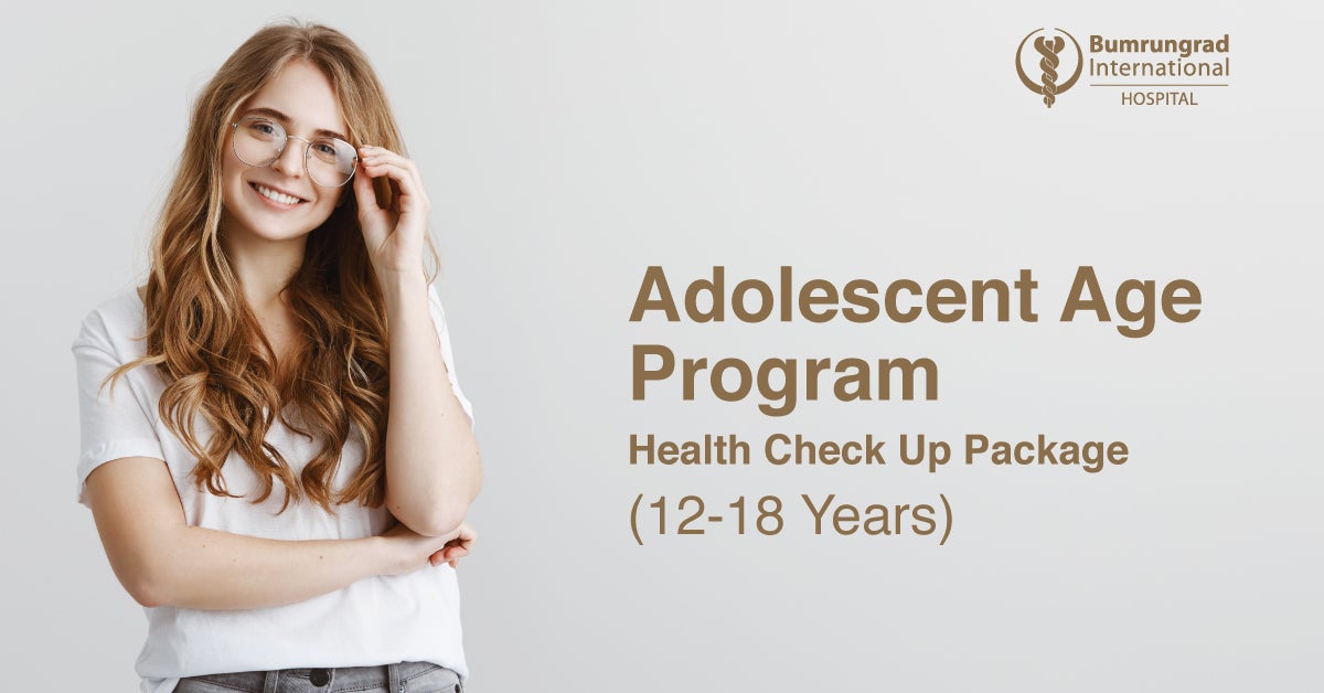 Adolescent age program health check up package 12 18 Years