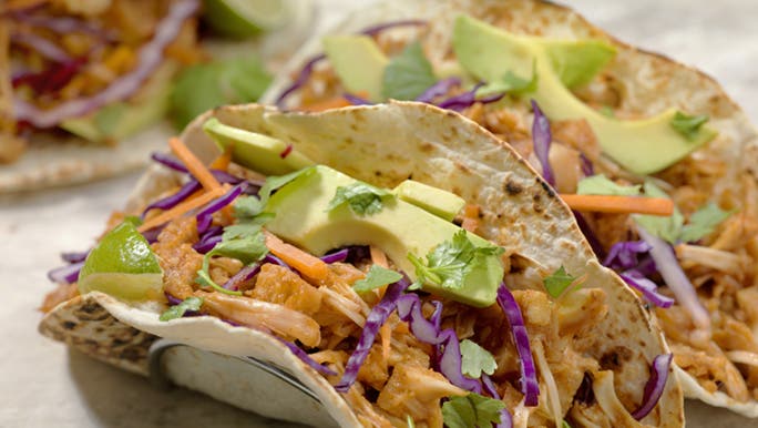 Jackfruit is used as a vegan ‘meat’ in tacos.