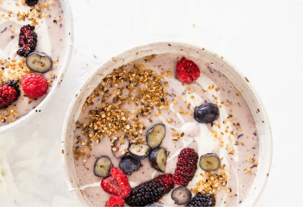 Banana, Blueberry & Hemp Smoothie