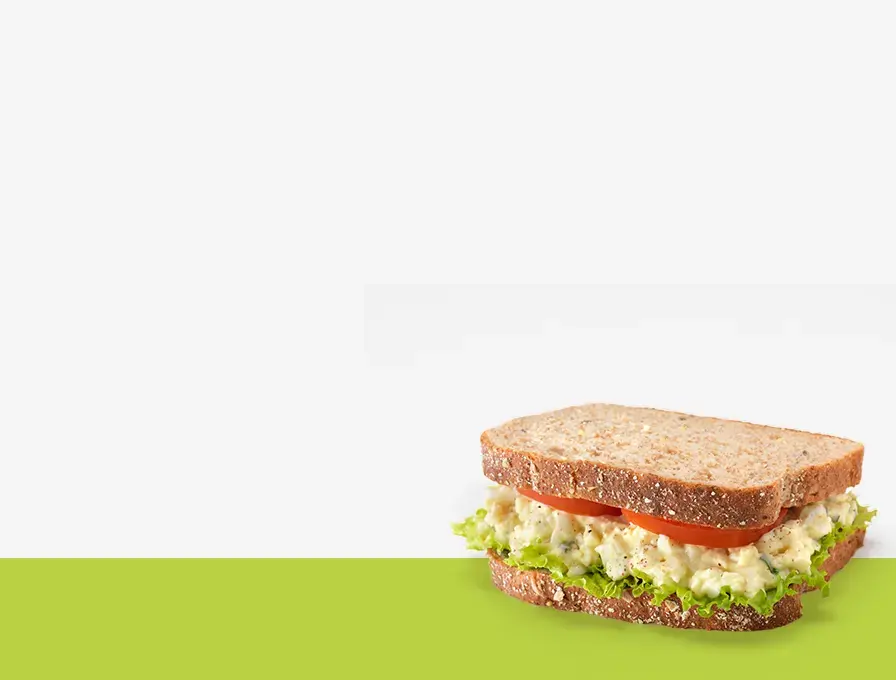 egg and salad sandwich