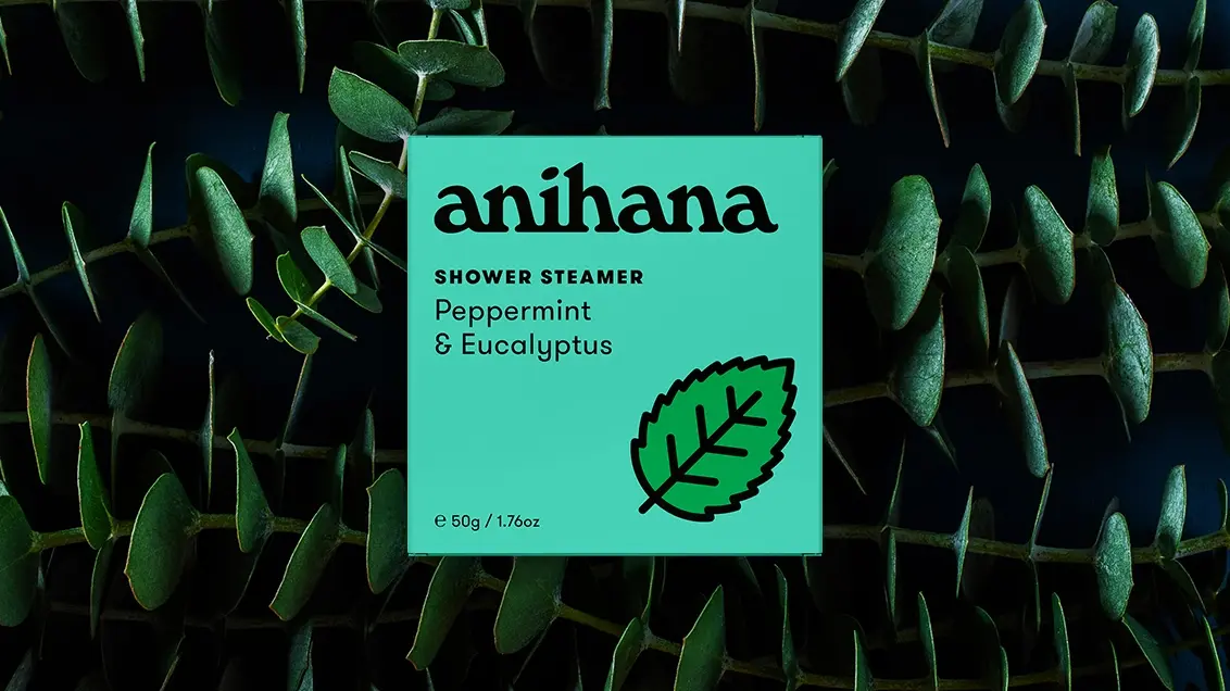 Anihana peppermint and eucalyptus shower steamer available at healthylife