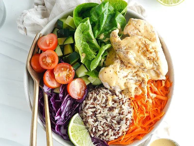 Satay Chicken Buddha Bowl