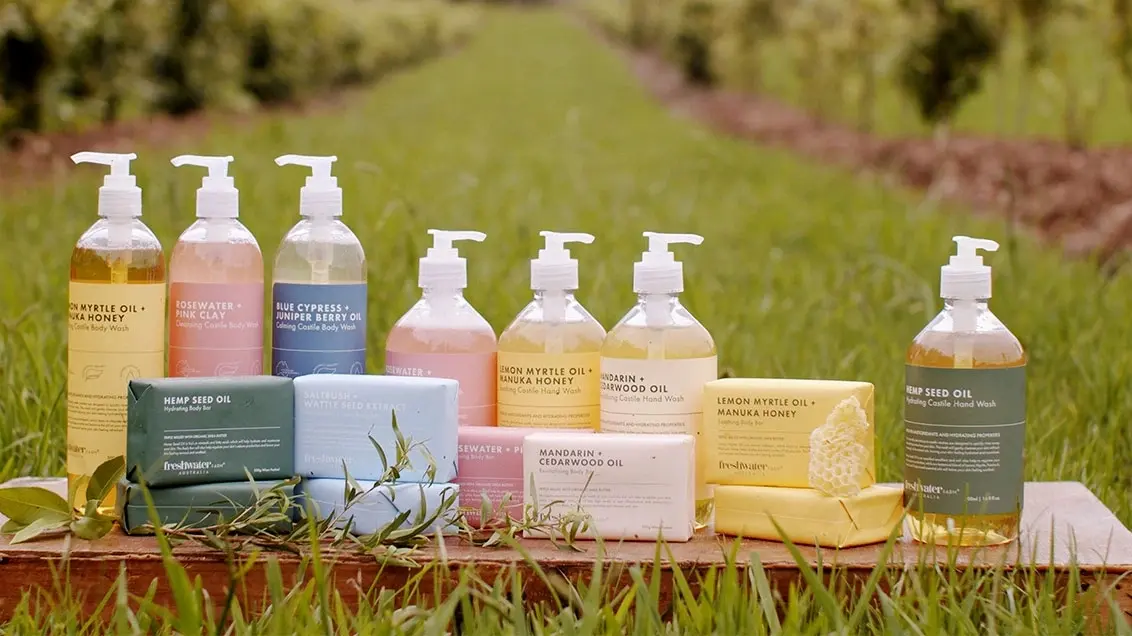 Frehwater Farms luxury hair & body care products available online at healthylife