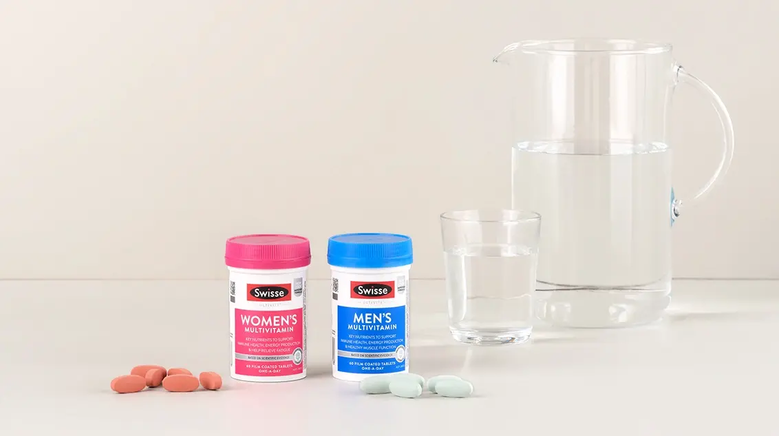 Swisse Women's and Men's Multivitamins available at healthylife