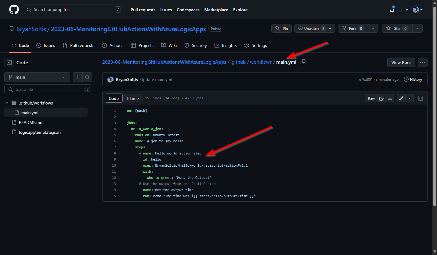 Monitoring GitHub Actions With Azure Logic Apps - Soltisweb
