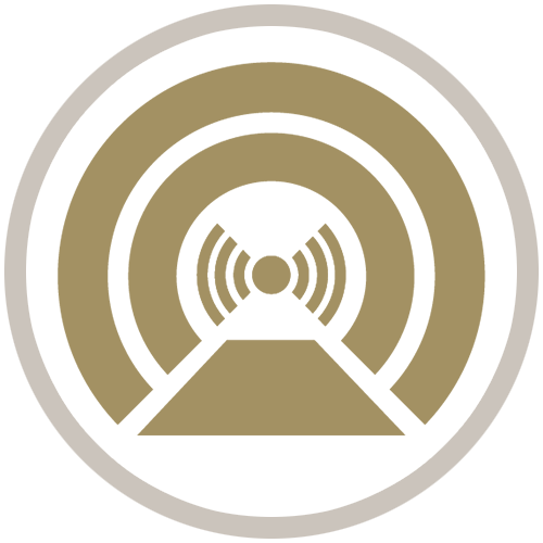 Gold circle icon showing a CT graphic