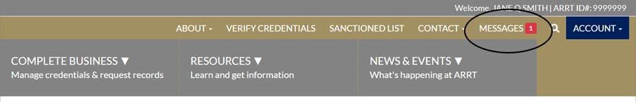 Message Center screenshot showing one unopened message.