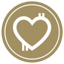 Gold circle with a Cardiac Interventional Radiography icon in the middle.