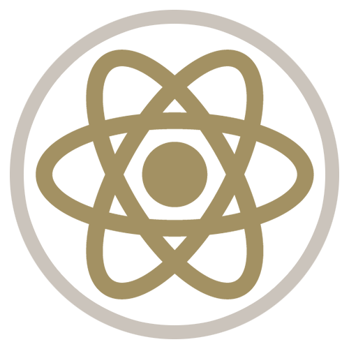 Gold circle icon showing a Nuclear Medicine Technology graphic 