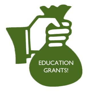 A cartoon graphic of a hand holding a bag with the words, 