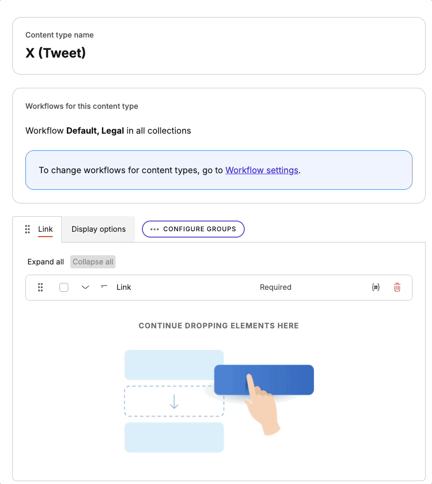 Content type for X (Twitter) posts