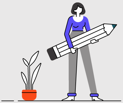 Illustration of content creators.