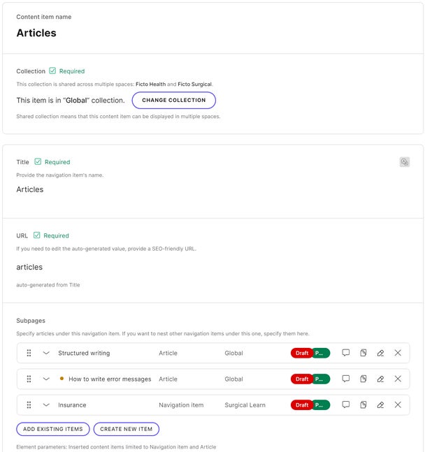 Navigate Content Choose your navigation approach | Kontent.ai Learn