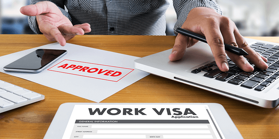 Approved work visa