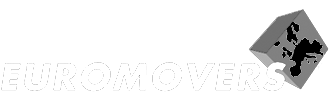 Logo of EUROMOVERS, a group of international moving companies. 