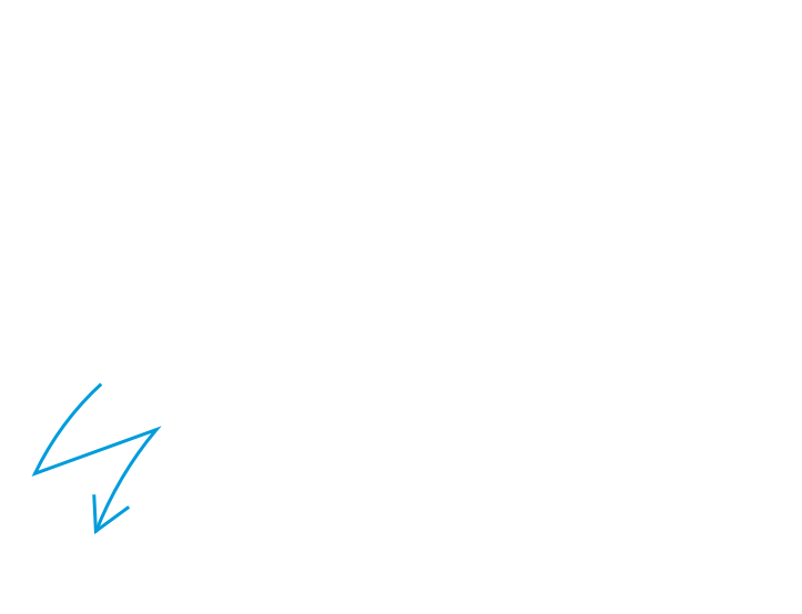 A white background and a blue arrow pointing down. A white background and a blue arrow pointing down.