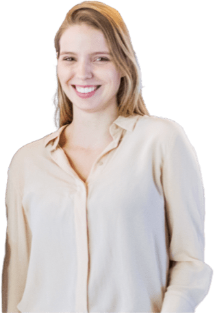 Smiling woman wearing a beige blouse.