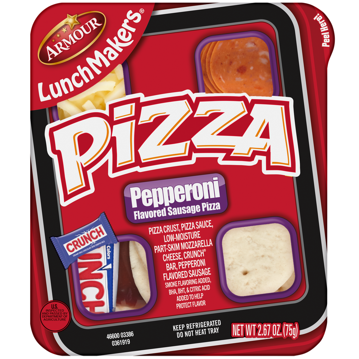 LunchMakers® Pepperoni Pizza Armour Meats