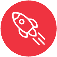 Fusée pour symboliser l’innovation en matière de leadership afin de renforcer la confiance sur le lieu de travail.