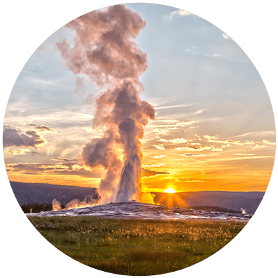 the geyser known as "Old Faithful" erupting to show that sticking with what has worked in the past is one reason why leadership development fails 