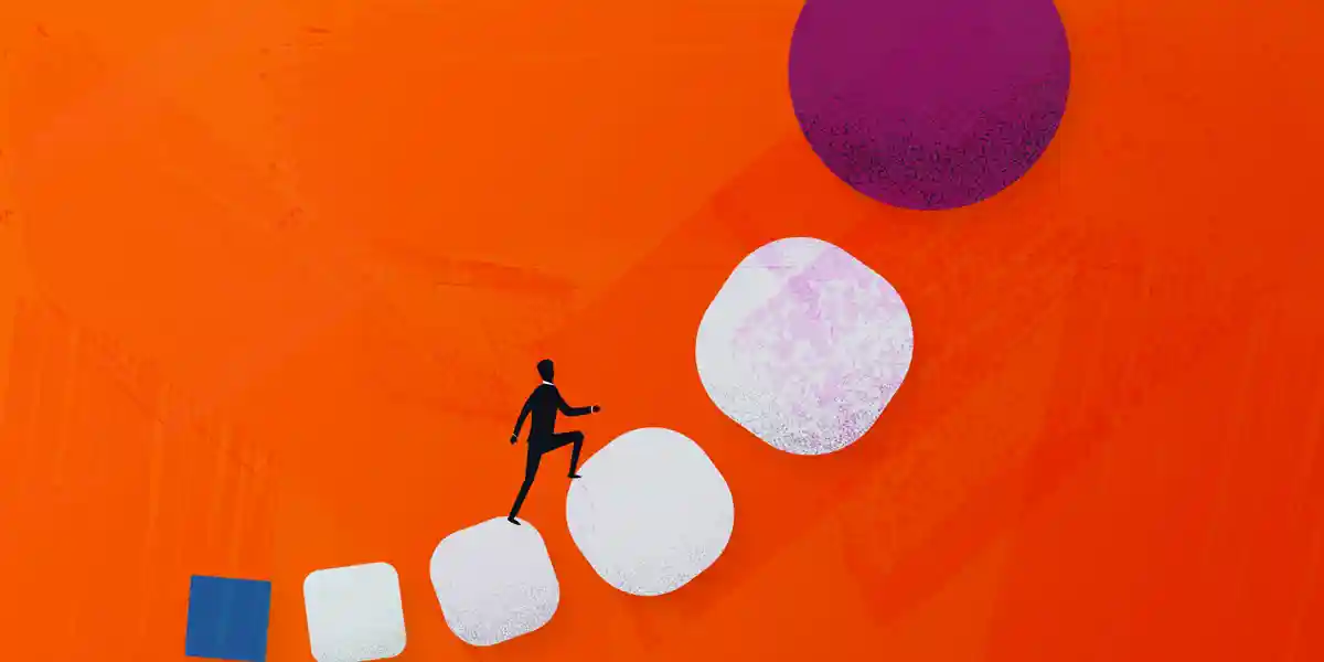 Aperçu d’une personne d’affaires ou d’un leader professionnel marchant sur un chemin vers ce qui semble être un objet rond en forme de soleil, symbolisant l’importance de la culture de leadership dans l’établissement d’une culture organisationnelle saine