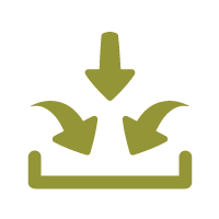 icon of three arrows pointing inside what looks to be a box to show that one of the key talking points for the CEO succession planning conversations about CEO bench strength is critical inputs