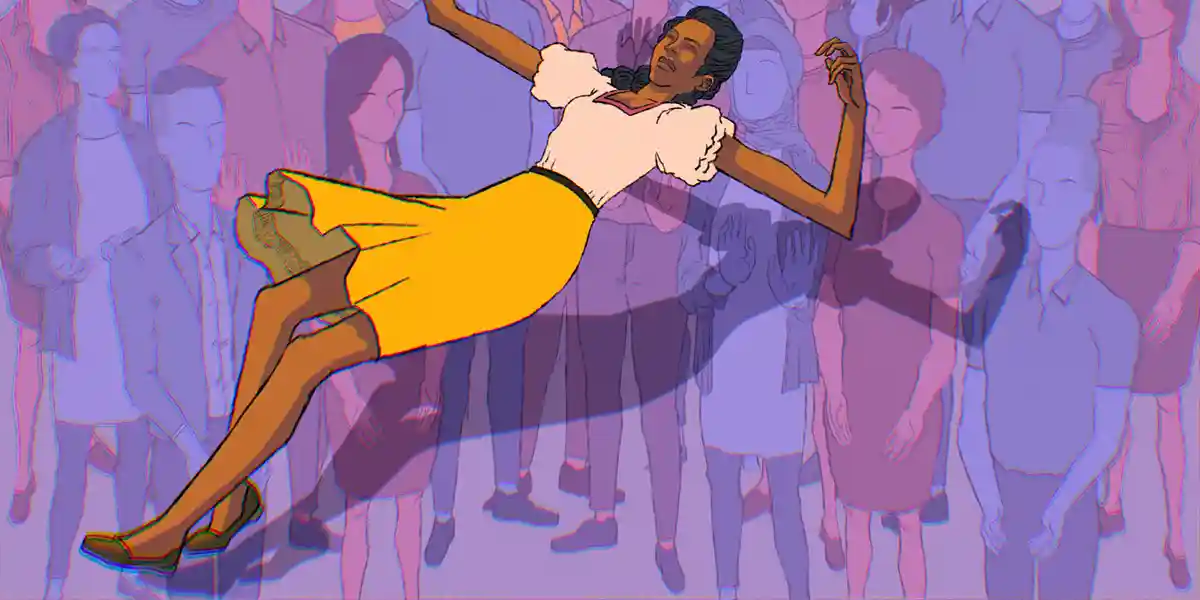 Leader faisant une chute de confiance avec d’autres leaders pour renforcer la confiance sur le lieu de travail.